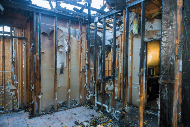 Professional Fire Damage Removal technician working in Rockville, IN